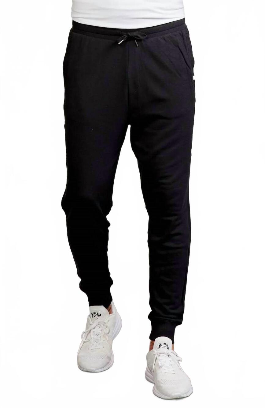 NEW TASC stadium french terry jogger in black